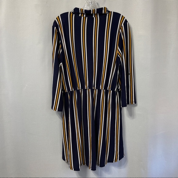 Derek Heart Long Sleeve Shirt Dress - Picture 5 of 9